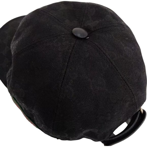 155290AV (S4) Gucci Cap Black PVC - Picture 4 of 10